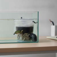 Turtle Tank Low Water Level Internal Filter for Small Aquariums