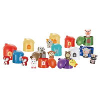 20 Pieces Educational Animal Matching Toy Colorful Number Matching Toy Learning Interactive for Toddlers, Playroom, Preschool
