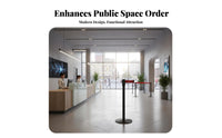 Weighted Base Retractable Belt Stanchion Long-Lasting Construction Queue Line Barrier Post Easy Assembly Crowd Control Barrier Post for Event Organizers, Security Personnel, Business Owners, Airports, Hotels, Retail Shop S, Events
