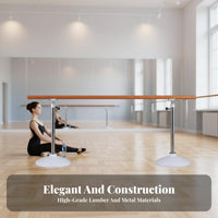 Portable Dance Bar Stable Weighted Base Freestanding Dance Barre Non-Slip Feet Adjustable Height Practice Bar for Children, Dancers, Classroom, Gym