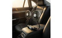 Two-Head Car Fan Adjustable Angle Double-Arm Car Fan Broad Air Current Vehicle Accessory