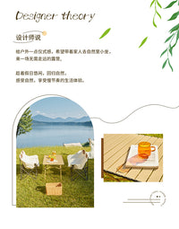 【洋公子】户外折叠桌椅套装便携式野外露营月亮椅折叠桌椅一整套 【套装配套】月亮椅黑色