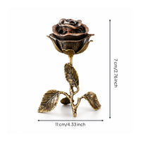 Sculptural Rose-Shaped Incense Burner Decorative Rose Incense Burner Tabletop