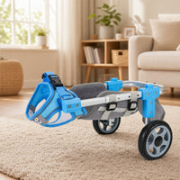 With Hind-Leg Support Lightweight Adjustable Pet Two-Wheel Mobility Aid for Dogs, Small Pets, Walks, Rehabilitation, Indoor Use