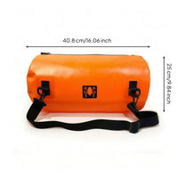 Motorcycle Tail Bag Roll-Top Motorcycle Rear Bag Tear-Resistant for Commuters