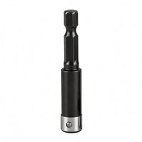 Hex Shank Socket Adapter Ball-Lock Hex to Socket Adapter Drive Converter Coated Finish