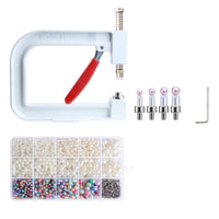 Hand Press Pearl Setting Machine Easy to Use Pearl Setting Machine Tabletop for Makers, Clothing Decoration, Home Studios