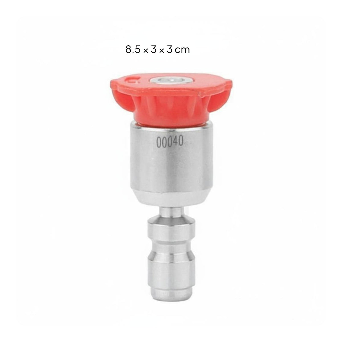 Stainless Steel 1/4 Inch Quick Connect Spray Nozzle Color Coded Tips 360 Degree Rotating Nozzle Tip Rust and Wear Resistant
