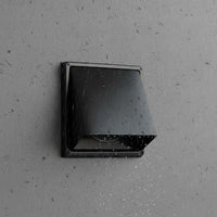 Black Finish Backdraft Damper Hood Weather Resistant Dryer Vent Cap Easy Ventilation Home Ventilation
