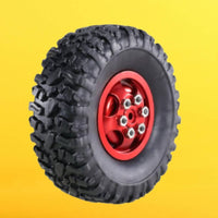 4 Pieces 1/12 Scale RC Car Wheels Wear-Resistant RC Car Wheel Hub Set Long-Lasting for Away from-Road, Rock Crawling