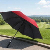 Oversized Large Canopy Umbrella Waterproof Umbrella with Straight Handle Windproof Water-Resistant for Golfers, Couples, Commuters