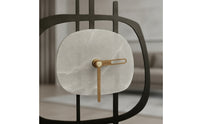 Decorative Table Clock Compact Clock with Metal Frame Sturdy for Shelf