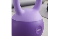 Even Surface Soft Kettlebell Comfortable Grip PVC Kettlebell Floor Protection Weight Training Tool Shock-Absorbing Base for Home Gym