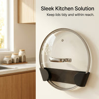 Kitchen wall cabinets pantry lid rack and pot organizer, mounted storage space saving