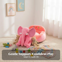 Upright Seating Support Plush creature Learn-to-Sit Chair Soft and Comfortable plush creatureShaped Sitting Trainer Anti-Slip Bottom Infant Floor Seat Skinpleasant for Toddlers, Expecting Mothers, Nursery, Feeding, Playroom, Living Room