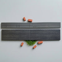 HO Scale Brick Wall Panel 1:87 Model Railway Wall Rectangular for Hobbyists