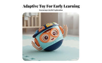 Tumbler Character Drum Early Learning Wobble Toy Musical Toy Wobble and Roll Action for Infants, Young Children, Floor Activity