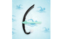 Easy Breathing Children's Swimming Snorkel Comfortable Fit Kids Snorkel Tube Adjustable Head Strap Aquatic Gear for Beginners, Pool, Snorkeling