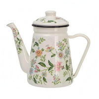 Glossy Finish Enamel Stovetop Kettle Long Spout Decorative Tea Pot Side Handle Enamel Kettle Induction Safe