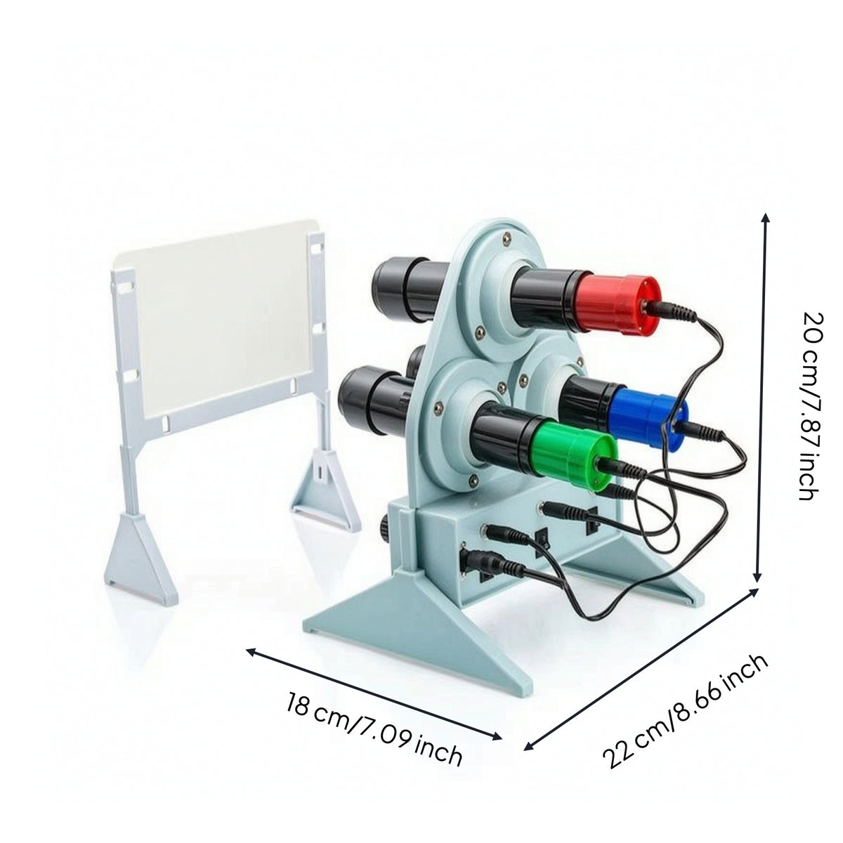Light Mixing Apparatus with Screen Adjustable Light Mixing Apparatus Hands-on Freestanding for Teachers, Physics Labs