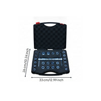 CNC Machined Bike Bearing Press Anodized Blue Hub Bearing Press Set Hard Case Foam Cutouts for Bike Repair Shop, Workshop