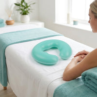 U-Shaped Silicone Face Pillow for Massage Table, Reusable Beauty Salon Cushion, Pressure-Free Facial Support