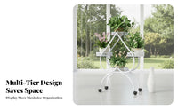 Multi-Tier Heart-Shaped Flower Rack Floor-Standing Heart-Shaped Planter Shelf Indoor & outdoorsdoor Use Plant Stand Space-Saving for Gardeners, Balcony, Living Room, Patio, Entryway