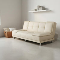 Folding Sleeper Sofa Scratch Resistant Modern Convertible Futon Waterproof Armless Futon Sofa for Small Areas, Bedroom