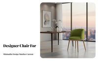 Modern Design Curved Back Accent Chair Padded Seat Dining Furniture Comfortable Cushion Home Furnishing Enveloping Backrest for Restaurant Owners, Homeowners, Adults, Cafe, Kitchen, Living Room, Balcony