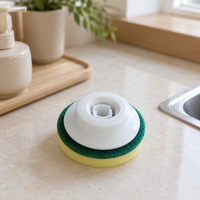 Electric Spin Mop Replacement Head Kit with Extension Pole, Polishing and Waxing Pads for Household Cleaning