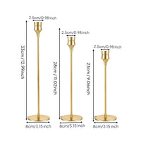 Metal Taper Candle Holders Holder Elegant Modern Candlesticks Holders Stable Base Table Centerpiece for Wedding, Mantlepiece