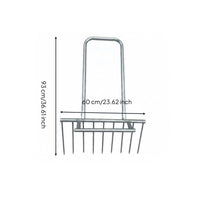 Garlic Digger Labor-Saving Manganese Steel Digging Fork Long Handle Potato Digging Fork for Vegetable Plot, Garden