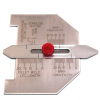 Welding Measuring Tool Stainless Steel Weld Bead Gauge Easy Read Height Difference Gauge for Metalworkers, Workshop