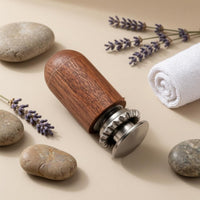 Wooden Massage Head Silver-Toned Acupoint Massage Head Wooden Pressing Tip Long-Lasting Handheld Acupoint Massager Lightweight