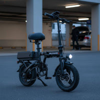 Folding Electric Bike Disc Brakes Portable Electric Bike 14 Inch Folding Electric Bicycle Long Range Personal Transport NFC