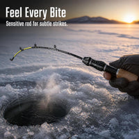 Ice Fishing Rod Tip Winter Heavy Duty Solid Flat Rod Tip Soft Tail