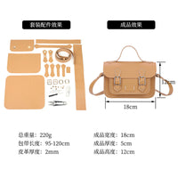 DIY Bag Accessory Set with Adjustable PU Leather Strap, Brown