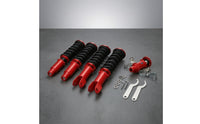Adjustable Height Coilover Kit Lowering Coilover Shock Absorber Threaded Chassis Struts with Coil Springs Complete for Drivers, Street Builds, Track Days