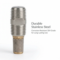 Stainless Steel Mist Nozzle, 1/4 BSPT Mist Nozzle, Fine Misting Nozzle, Rust Resistant Mist Nozzle, Long-Term Use Mist Nozzle