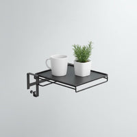 Foldable Cabinet Door Shelf Detachable Hanging Countertop Extender over the Door Storage Rack Versatile for Bathroom