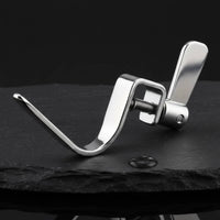 Stainless Steel Clamp-on Rod Hook Curved Arm Side-Mounted Hook Adjustable Universal