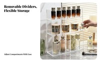 Tiered Rotating cosmetic Stand Space-Saving Cosmetic Organizer Large Capacity