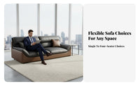 3-Seater Business Sofa Matching Coffee Table Reception Area Set Straight-Line Design Commercial Furniture for Guests, Clients, Negotiation Room, Lobby
