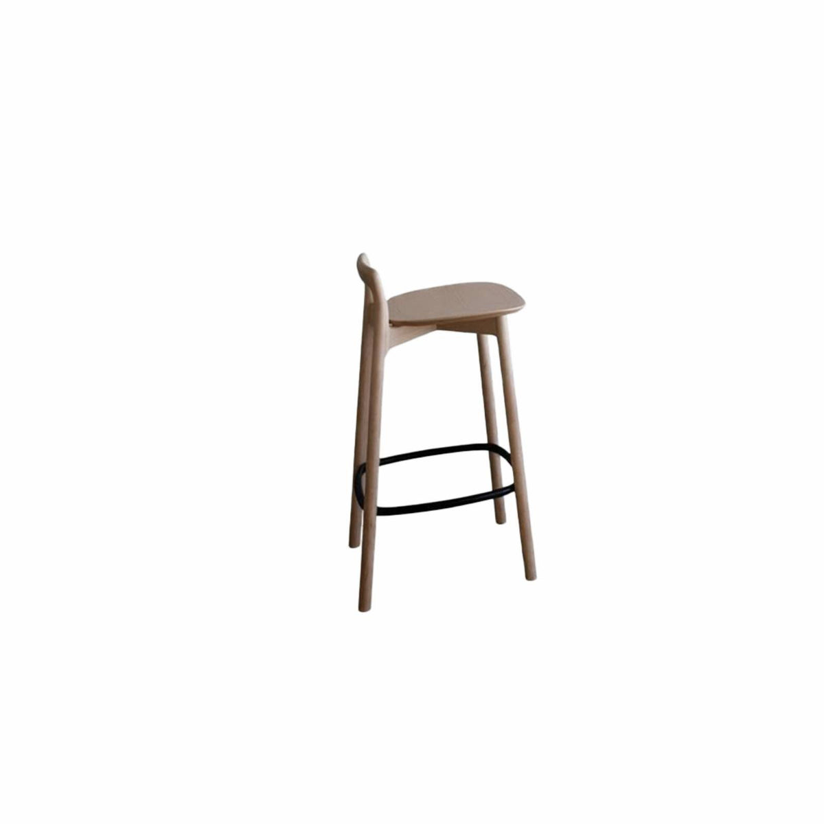 Nordic design Counter Chair with Backrest Modern Design Bar Stool Stable Base Home Furniture Built-in Footrest for Homeowners, Restaurant Owners, Adults, Kitchen Island, Cafe, Dining Room