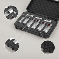 9 Pieces Metric Slotted Socket Set with Case Chrome Vanadium Slotted Socket Set Rust-Resistant Toolbox Long-Lasting for Mechanics, Automotive Repair