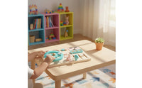 Early Education Child-Centered Driving Simulator Hands-On Learning Wooden Steering Wheel Toy Develops Fine Movement Skills for Preschoolers, Toddlers, Travel
