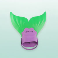 Molded Mermaid Tail Monofin Streamlined Monofin with Heel Strap Comfortable Swim Fin with Foot Pocket Stable for Swimmers