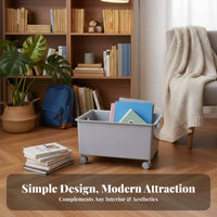 Underbed Storage Box with Wheels Multifunctional Storage Container with Wheels Space Saving Under Desk Organizer for Living Room, Bedroom, Washroom