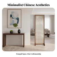 Chinese design Freestanding Panel Screen Modern Minimalist Multi-Panel Room Divider Hollow-Carved Design Privacy Partition Sturdy for Apartment Dwellers, Homeowners, Office Workers, Entrydual-direction, Bedroom, Open-Plan Spaces, Restaurant