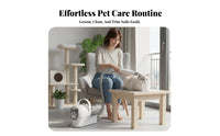 7-in-1 Pet Grooming Set Multifunctional Pet Grooming Vacuum Kit Powerful Suction Pet Hair Vacuum with Attachments